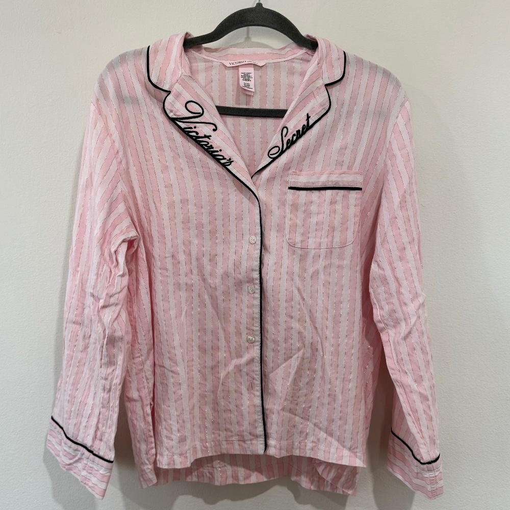 Victoria's Secret Flannel Long Pajama Set - Small